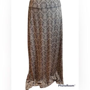 Mixed Nouveau Maxi Skirt
